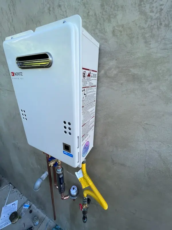 Tankless water heater installation for Coyote Lakes homes