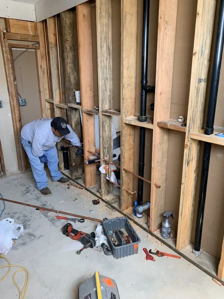 Commercial rough-in plumbing for Gas Line Repair in Coyote Lakes